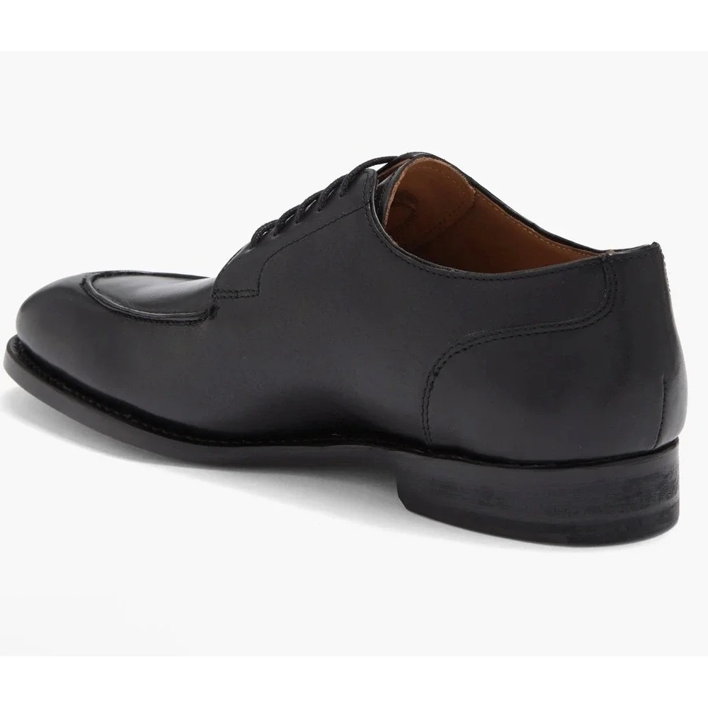 Allen Edmonds Watson Mens Black Leather Moc Toe Derby Dress Shoes 5682 Size 7 D